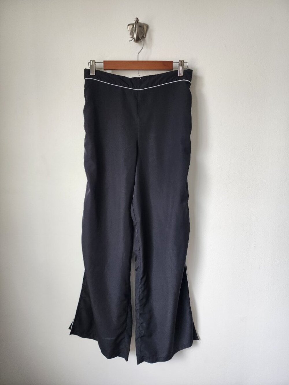 Jason Wu black split wide leg pants M